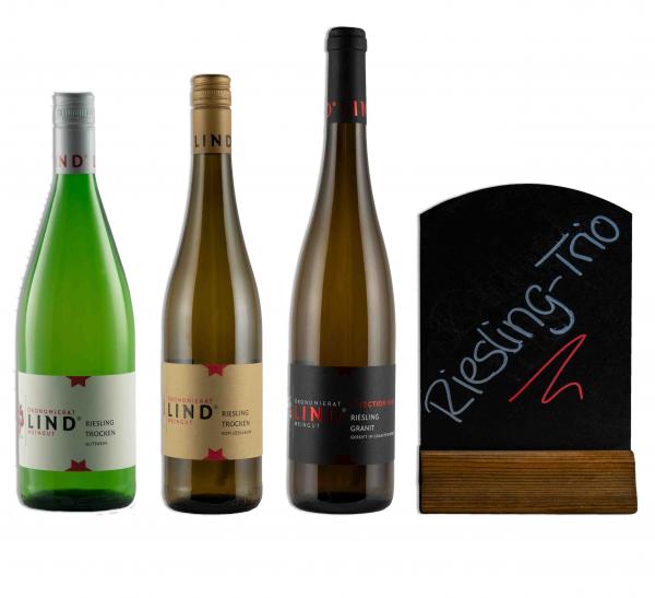 Probierpaket Riesling Trio, Bio Weingut Ökonomierat Lind